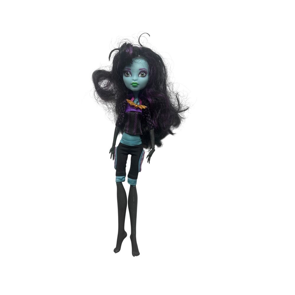 Monster High Jane Boolittle Doll Mattel 2011 Complete Outfit Purple Blue OOAK